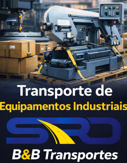 Categoria de transporte para equipamentos industriais